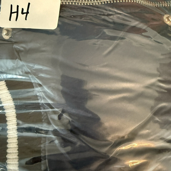 Levi’s Quilted Puffy Varsity Bomber Jacket Blue Gray XL - Picture 11 of 11